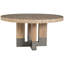 Verite Round Oak Pedestal Dining Table