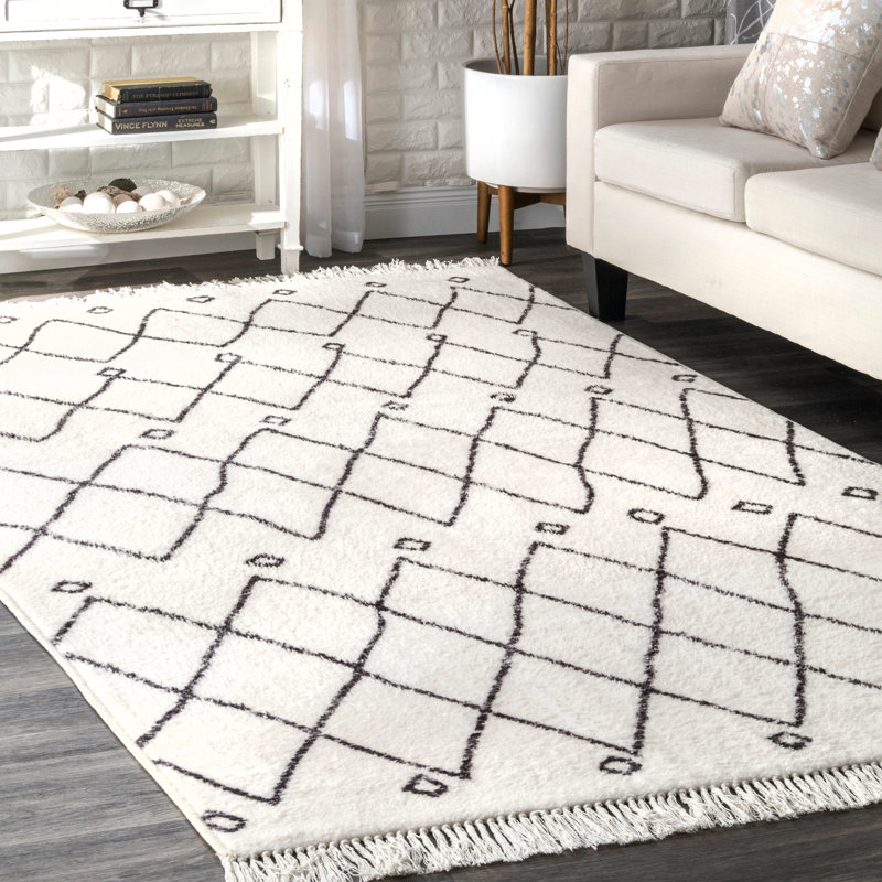 Simons Moroccan Indoor Rug, Rectangle 4'4" x 6'