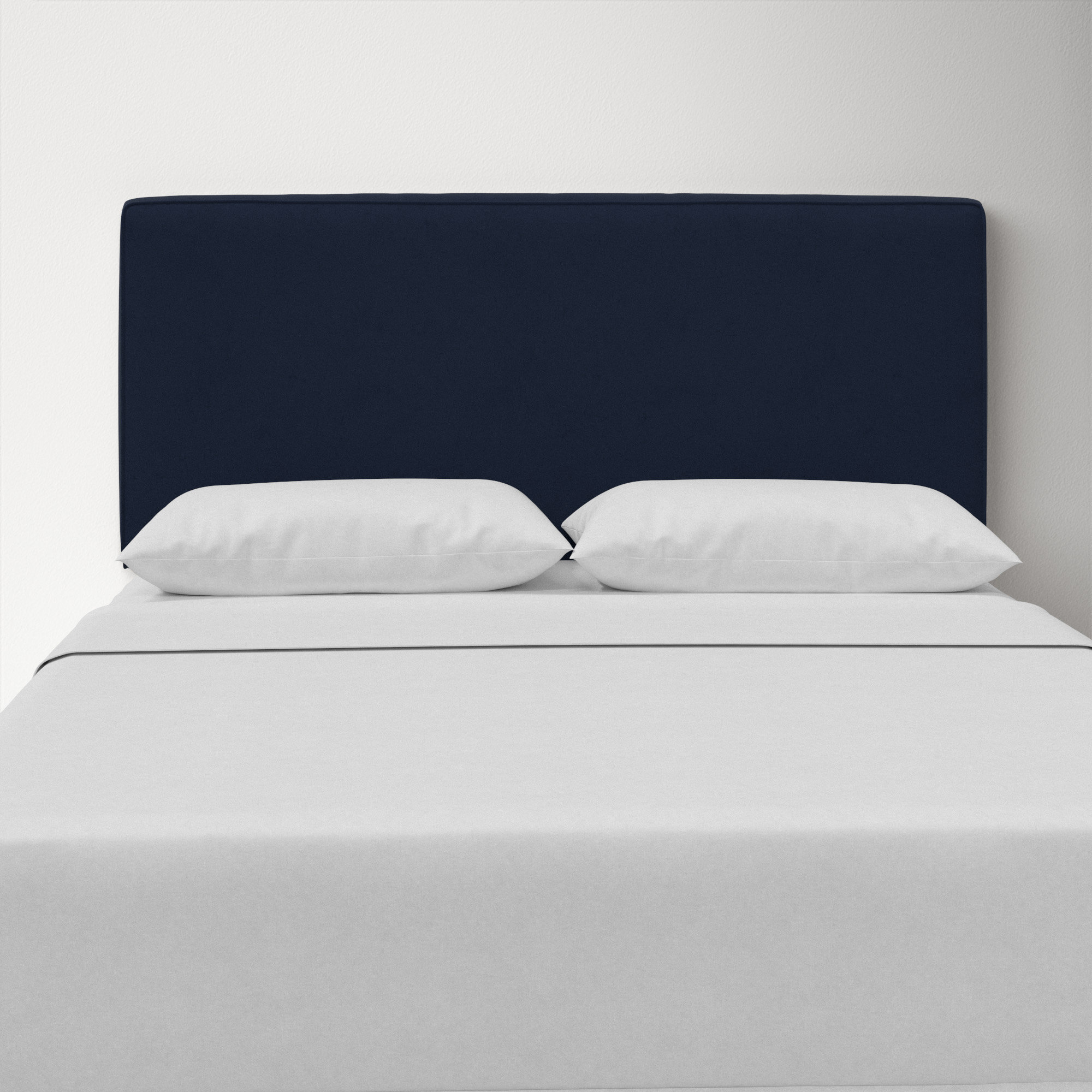 Marquise Upholstered Headboard, Queen, Classic Ink Performance Velvet