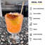 Tige de blé cocktail buvant des pailles