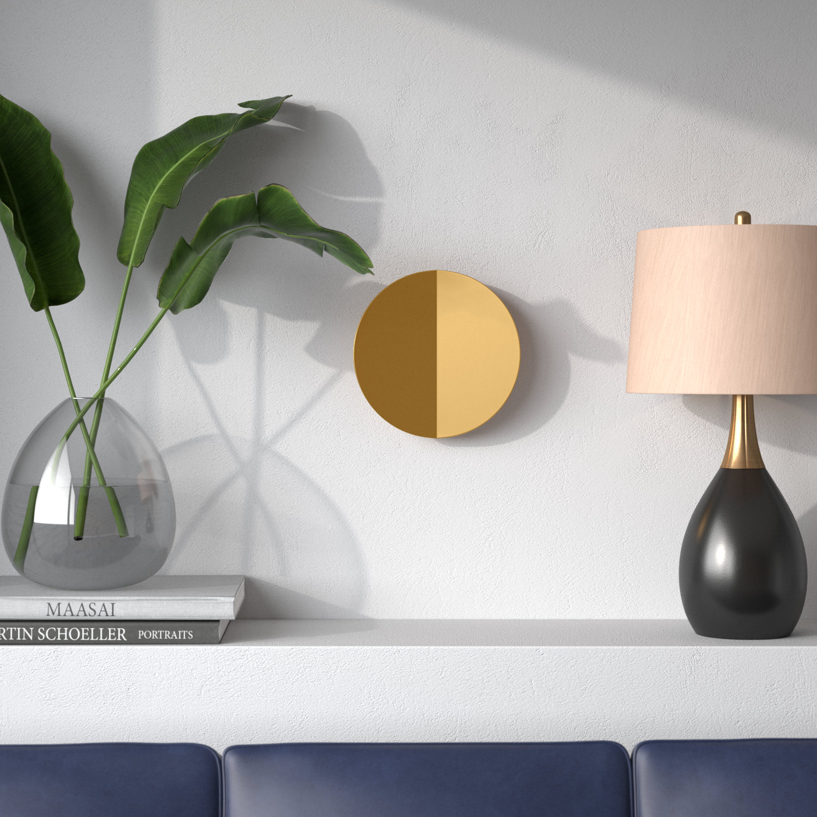 Keef Single Light Armed Sconce, Burnished Brass, Burnished Brass