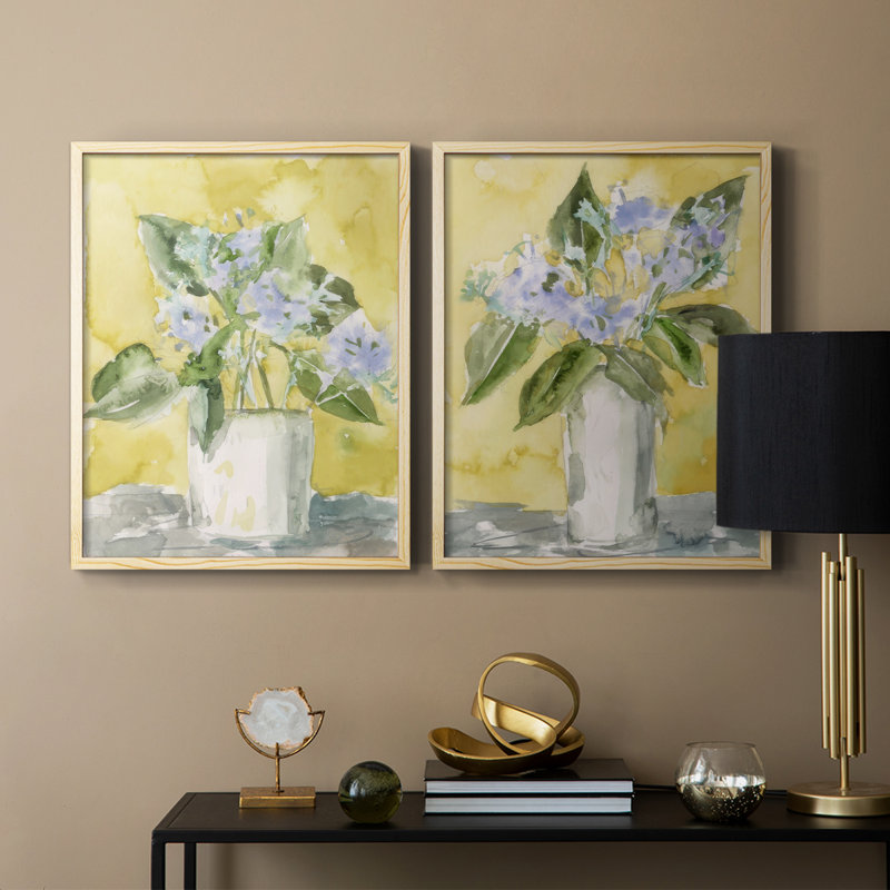 «Lilac Dreams I», reproduction encadrée de qualité supérieure - prête à être accrochée - aucun clou requis - aucun clou requis
