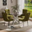 Ensemble de salle à manger à piédestal rond 5 pièces avec chaise capitonnée en velours pour salle à manger et salon-1248467045-1246170666-1248467042