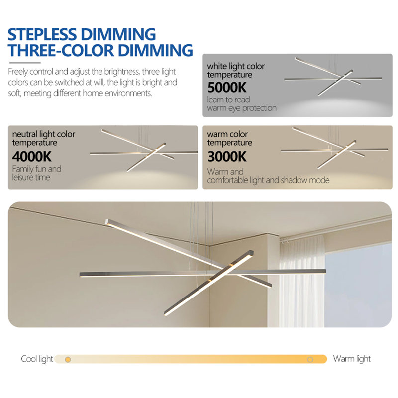 1 - Light LED Chandelier, Plug-in