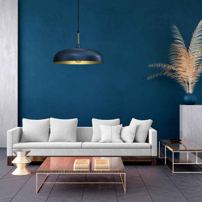 Verna 1 - Light Dome Pendant, Blue