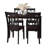 Kirkendall 4 - Person Four Leg Dining Set-1084461674-1084461673