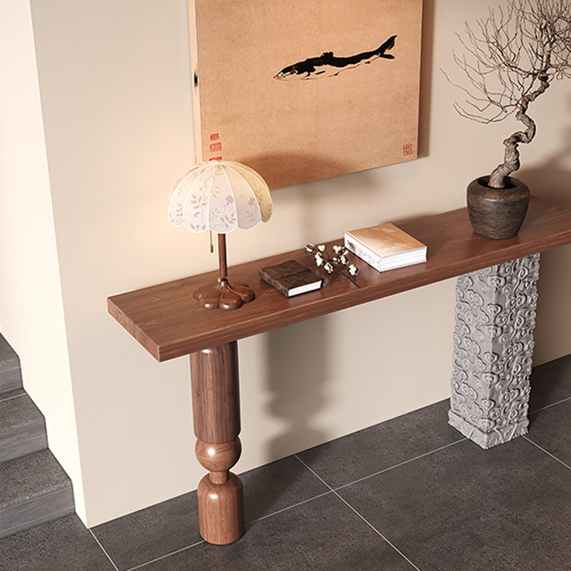 Nouvelle console de couloir en pin massif de style chinois, H 31,5 po x l 39,4 po x P 11,8 po