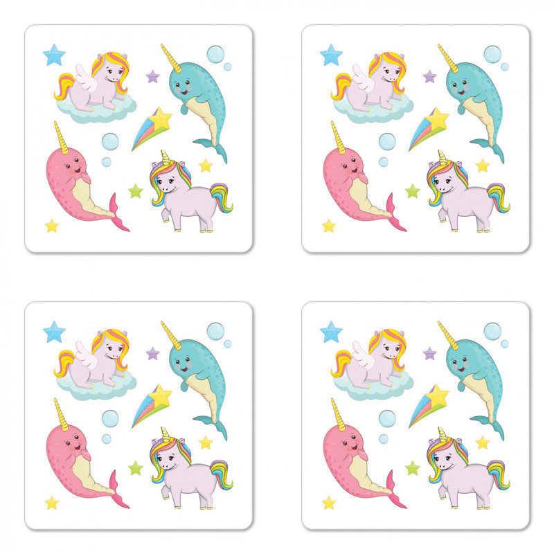 Square 4 Piece Coaster Set