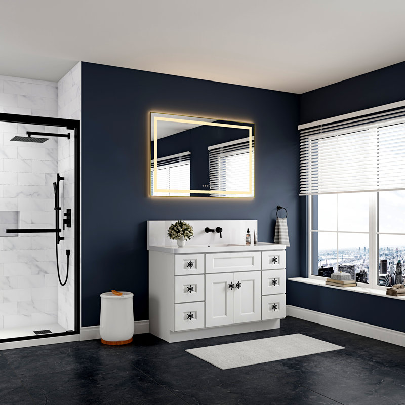 Bathroom  Led Mirror Is Multi-Functional And Each Function Is Controlled By A Smart Touch Button.