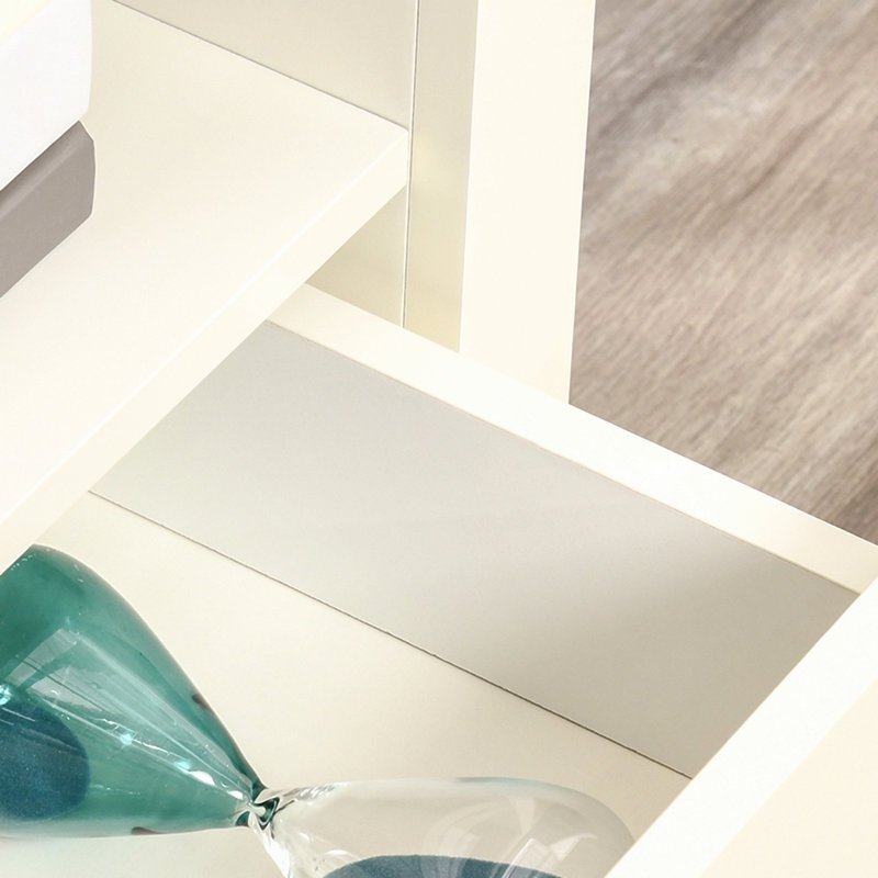 Meuble télé d'angle avec support et compartiment de rangement ouvert pour le salon Homcom