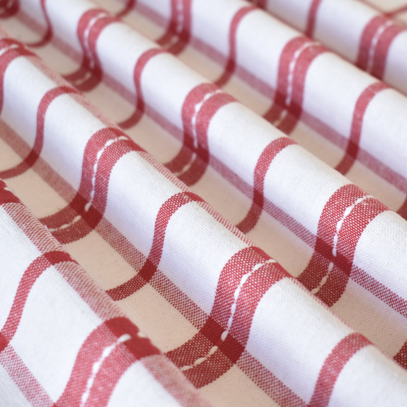 Colgin Plain 100% Cotton Christmas Tablecloth, Red, 84" L