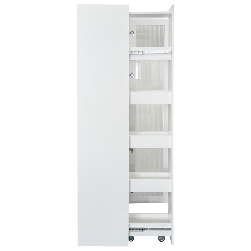 Armoire de cuisine avec tablette de rangement coulissante multi-fonctionnelle