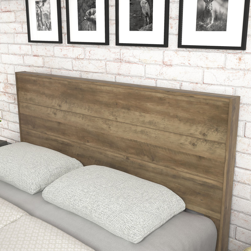 Grande tête de lit double transitionnelle Allyannah, Blanc