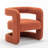 Modern Upholstered Barrel Chair-224706885