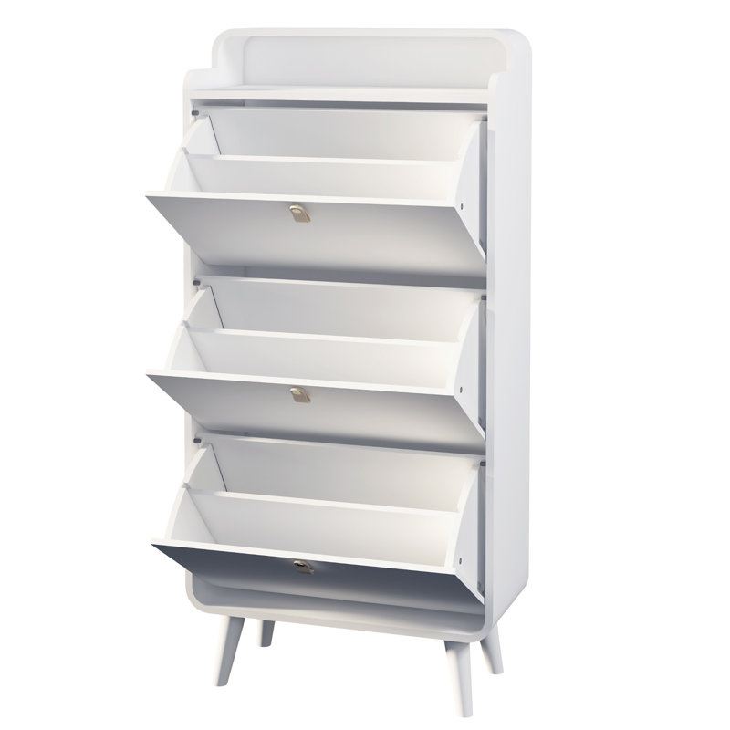 Versatile Shoe Cabinet With Multiple Drawers For Organized Storage