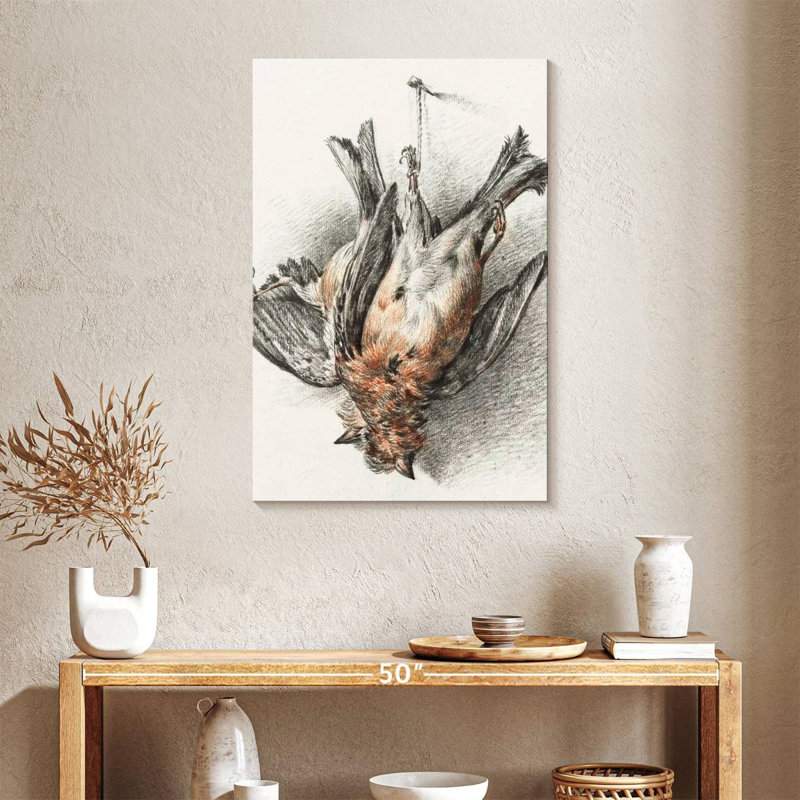 Deux oiseaux morts - 1823, 36" H x 24" W