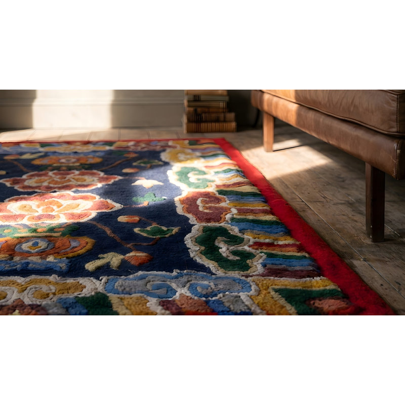 Ensemble de tapis de cheval de selle chinois Blue Rare