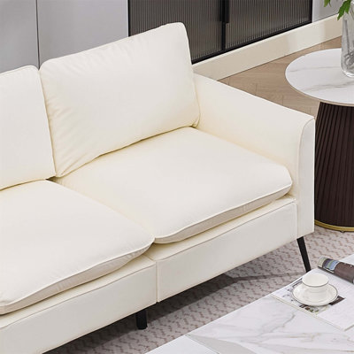 Causeuse rembourrée en cuir TS Cat Paw, luxe nordique rétro pour le salon, le balcon et la chambre à coucher