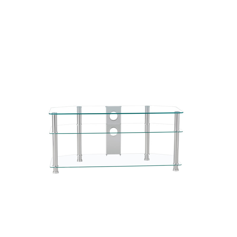 Ile d' Anticosti  TV Stand, Clear Chrome