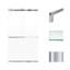Porte de douche coulissante sans cadre Transoli Brianna, l 48 po x H 80 po, verre trempé givré 5/16 po-69322935