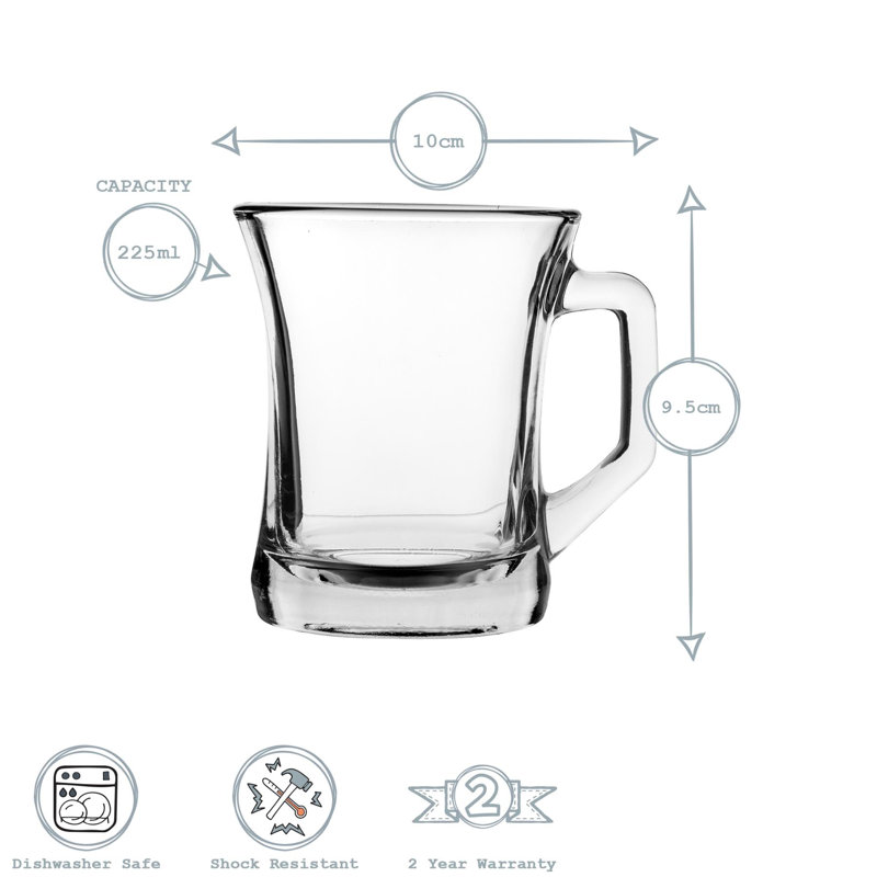 Glass Coffee Mug, 6