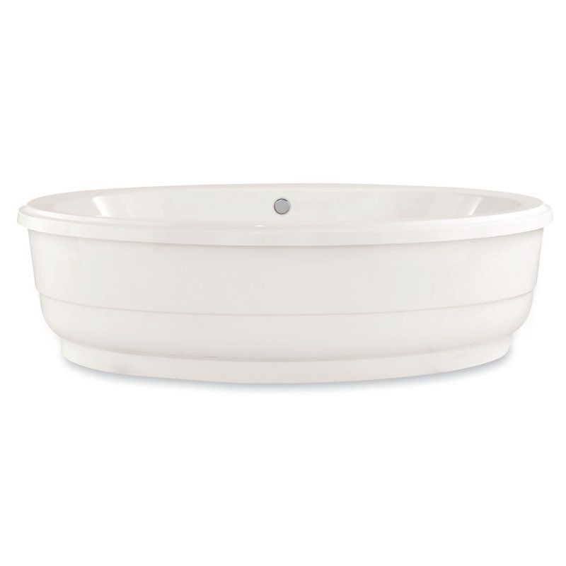 Nina 72'' L Bathtub, White, Matte Black