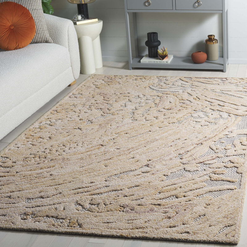 Trace 206 Hand Tufted Performance Abstract Rug, Rectangle 5' x 8'