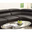 Canapé modulaire en similicuir en forme de L, rabattable, coussin, pin massif et métal, salon 2 pièces, coussins, style moderne