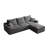Boneless L-Shaped Sectional Sofa-1535230269