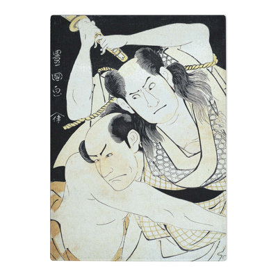 Tempered Glass Sawamura Sojuro II by Utagawa Toyokuni Chopping Board
