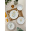 Service de table 24 pièces 100% porcelaine florale