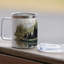 Tasse en acier inoxydable Black Bear Canoe avec couvercle 12 oz.