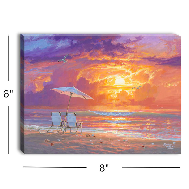 Ocean Glow 8x6 Lighted Tabletop Canvas