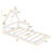 Wood Floor Bed With House-Shaped Headboard-155577933