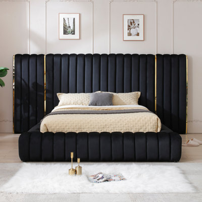 Lit plateforme tapissier Avalon