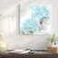 «Flower Bloom in Aqua II» par Jesse Stevens - Giclée sur toile tendue avec châssis-20939675-72032352-72032357