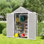 Durable Resin Outdoor Storage Shed With Floor, Lockable Door And Window