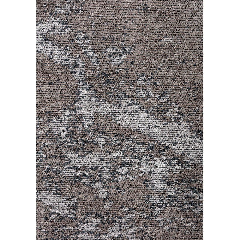 Rapture Abstract Area Rug in Gray, Rectangle 9'10" x 14'