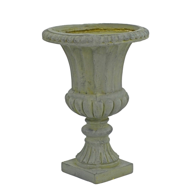 Glendon Resin Urn Planter, Grey, 49cm H x 35cm W x 35cm D