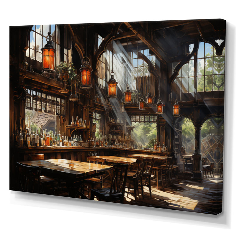 Cowboy Western Saloon - Cowboys, impressions encadrées, H 24 po x l 32 po x P 1 po, Toile tendue