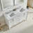 Fully Assembled 60'' Freestanding Double Bathroom Vanity With 2 Handle Sets