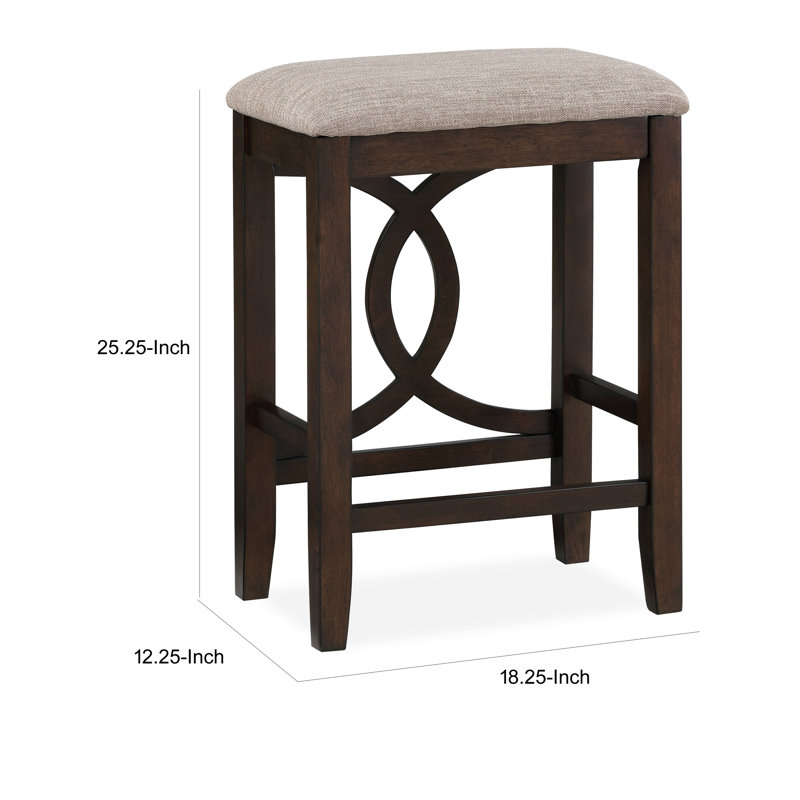 Tabouret Ruth, Beige, Brun