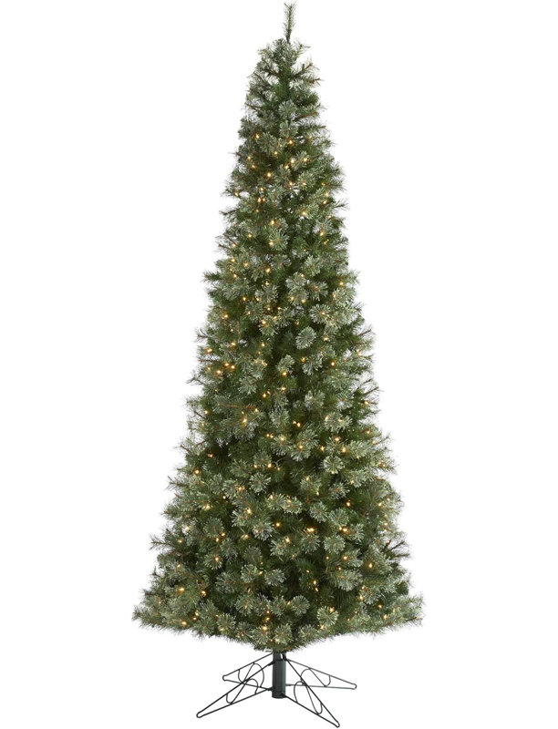 Home Imports Emporium Slim Artificial Christmas Tree Warm White Lights Bendable Branches 10ft