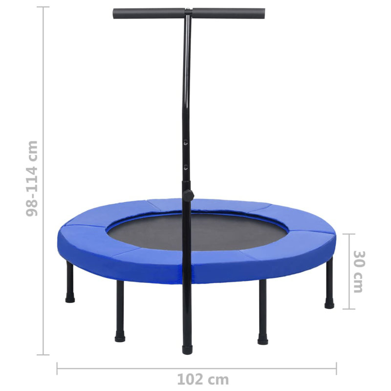 Timothy Freeport Park 102cm Round Fitness Trampoline with Handlebar