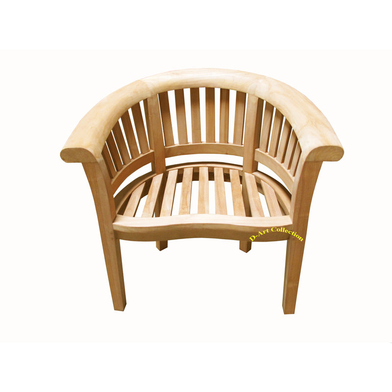 Ensemble de chaises larges en teck Manhattan, Bois naturel