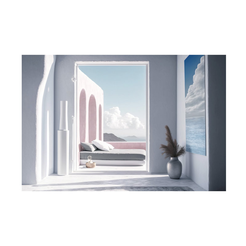 «Hostnick Ray Heere», photographie architecturale sur balcons, art sur toile, H 30 po x l 47 po x P 2 po