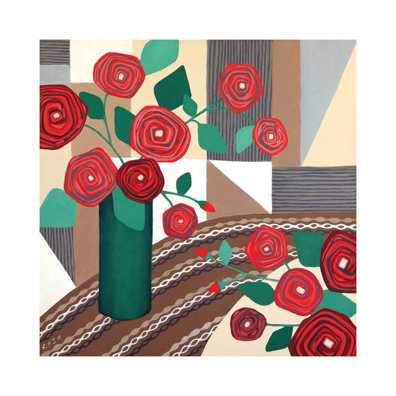 Roses Are Red by Lisa Frances Judd - Wrapped Canvas Print, 30.48 cm H x 30.48 cm W