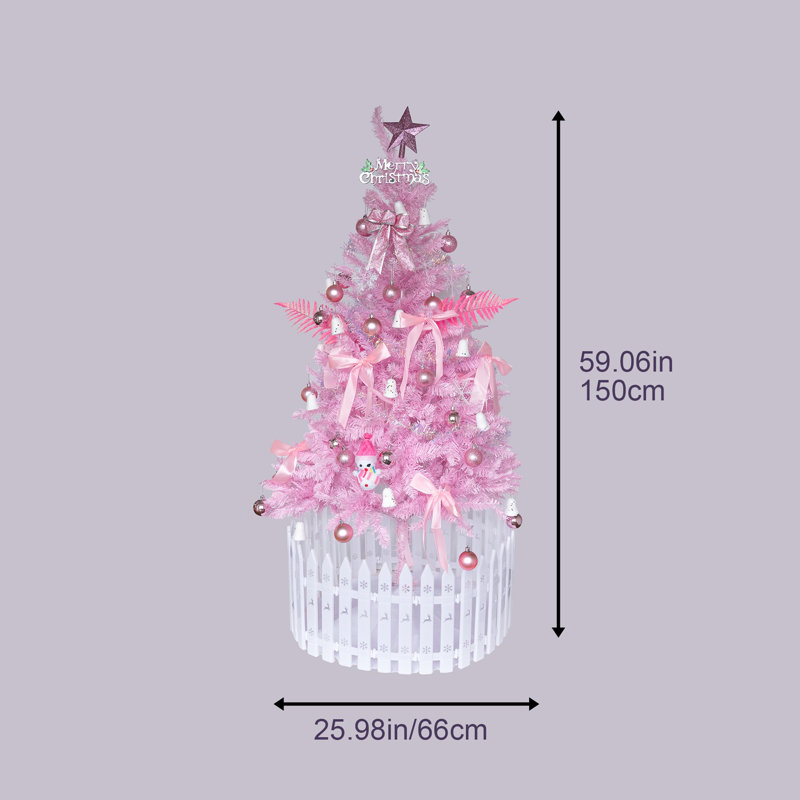Arbre de Noël rose, 5'