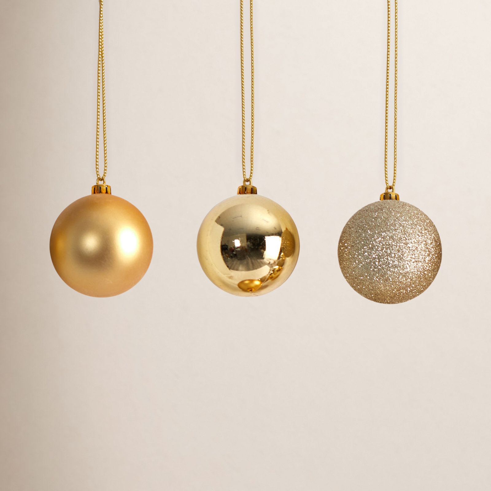 The Holiday Aisle® 3" Shatterproof Bauble, Gold