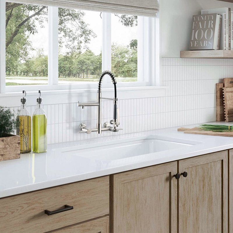 DORNBERG Kitchen Faucet, Brushed Nickel
